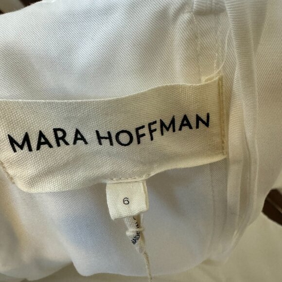 Mara Hoffman Women White Isla Strapless Midi Column Dress Size 6, Orig $550 - Picture 5 of 8